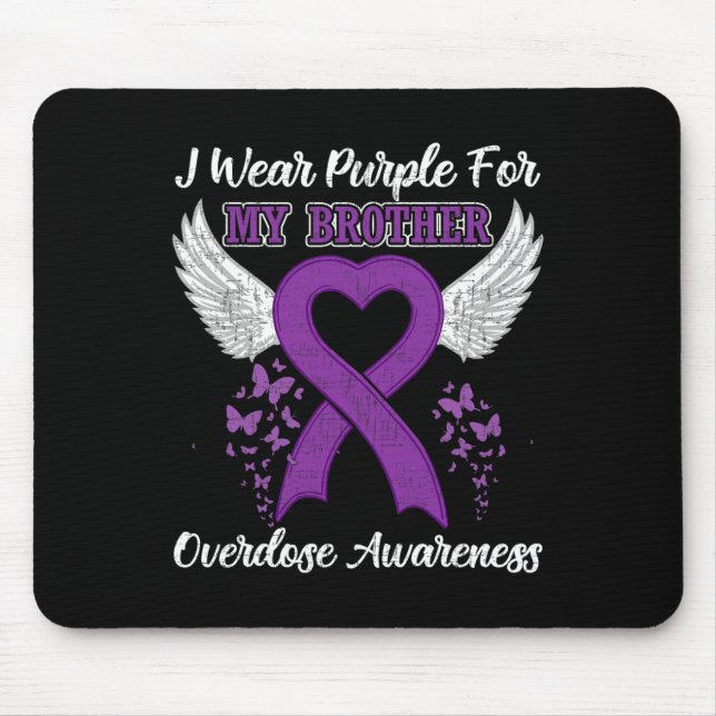 Support Overdose Awareness Month Costume Brother G Mouse Mat (Front)
