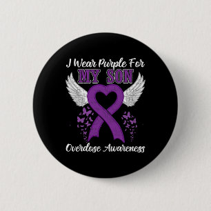 Support Overdose Awareness Month Costume Son Gift 6 Cm Round Badge