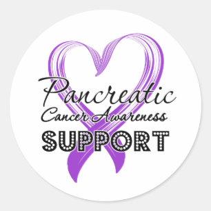 Support Pancreatic Cancer Awareness Classic Round Sticker