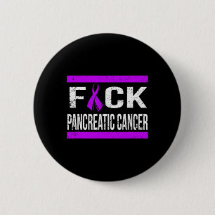 SUPPORT PANCREATIC CANCER AWARENESS T SHIRT 6 CM ROUND BADGE