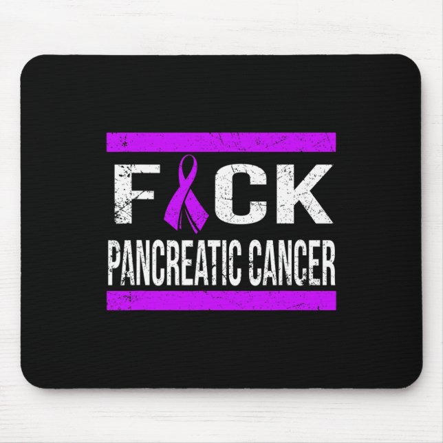 SUPPORT PANCREATIC CANCER AWARENESS T SHIRT MOUSE MAT (Front)