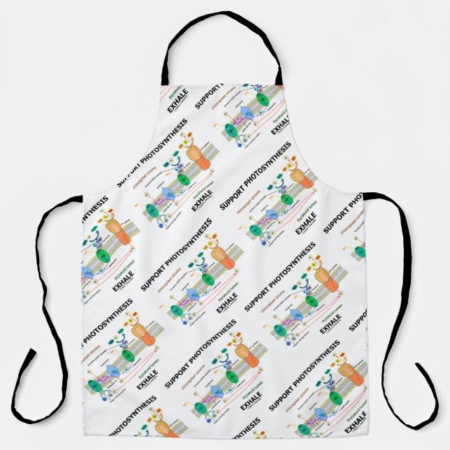 Support Photosynthesis Exhale Biochemistry Humour Apron (Front)