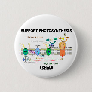 Support Photosynthesis Exhale (Environmental) 6 Cm Round Badge