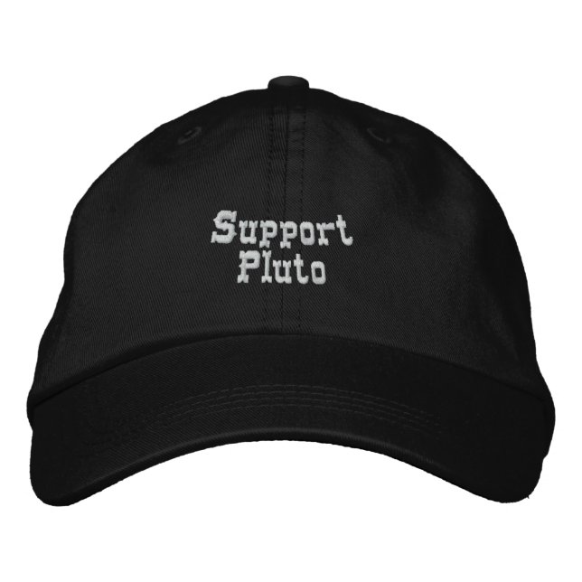 Support Pluto Embroidered Hat (Front)