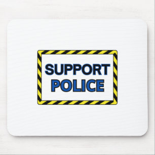 Support Police Sticker2 Mouse Mat