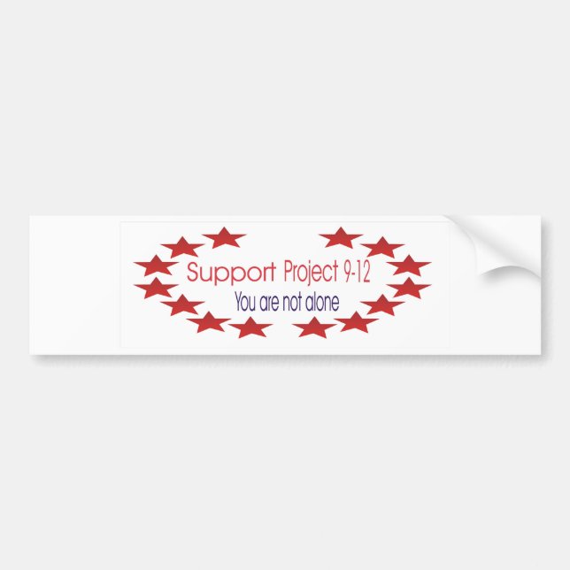 Support Project 9-12 Bumper Sticker (Front)