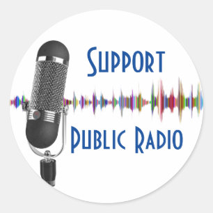 Support Public Radio Classic Round Sticker