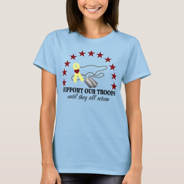Support Red Friday Stars T-Shirt (Front)