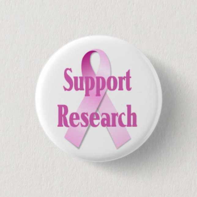 Support Research Breast Cancer Button (Front)