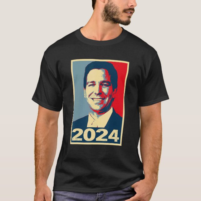Support Ron Desantis  2024 Ron Desantis T-Shirt (Front)