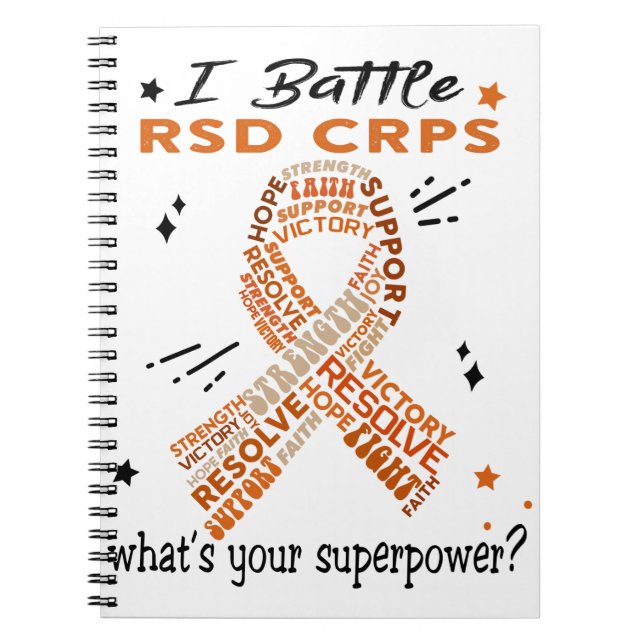 Support RSD CRPS Warrior Gifts Notebook (Front)