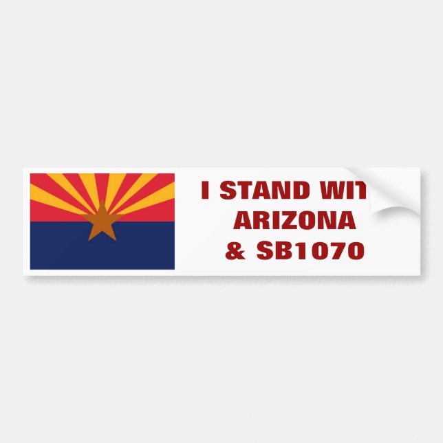 Support SB1070, Support Arizona Bumper Sticker (Front)
