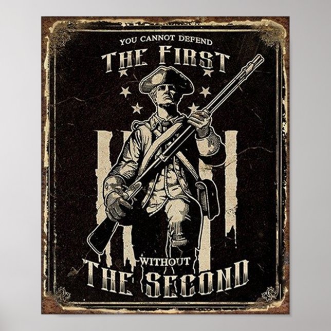 Support second amendment poster (Front)