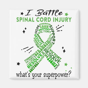 Support Spinal Cord Injury Warrior Gifts Magnet