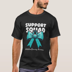 Support Squad Addiction Recovery Awareness Ribbon T-Shirt