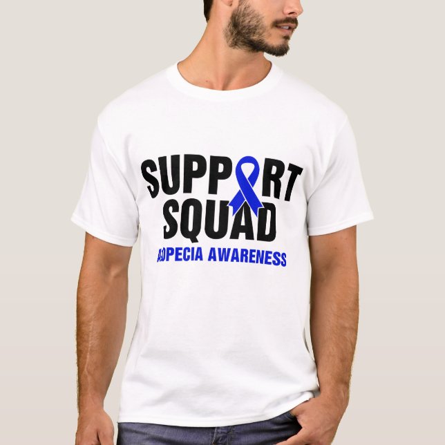 Support Squad Alopecia Awareness T-Shirt (Front)