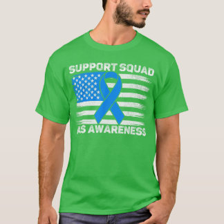Support Squad ALS Awareness Month USA American Fla T-Shirt