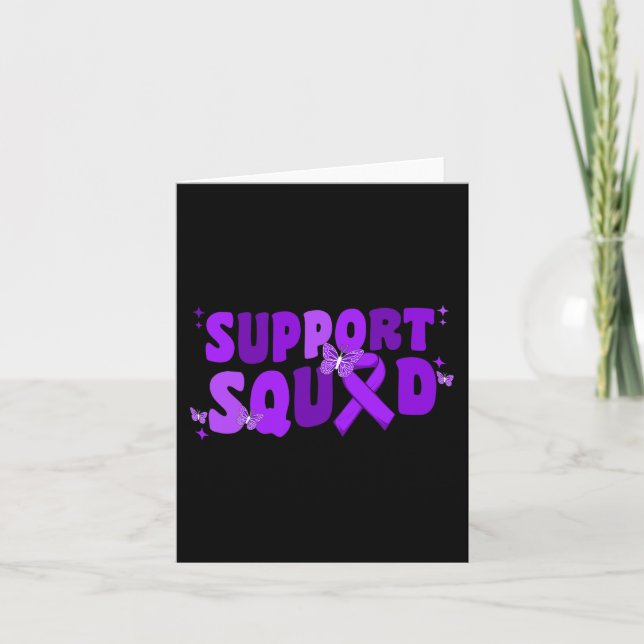 Support Squad Alzheimer Alzheimer's Awareness Card (Front)