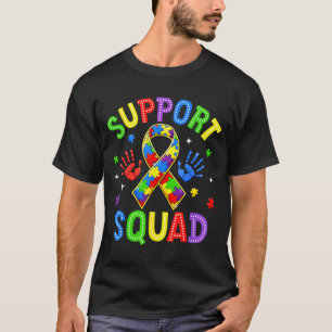 Support Squad Autism Awareness Family Outfits Men T-Shirt