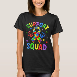 Support Squad Autism Awareness Family Outfits Men T-Shirt