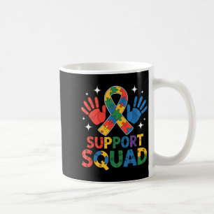 Support Squad Autism Awareness Ribbon Coffee Mug
