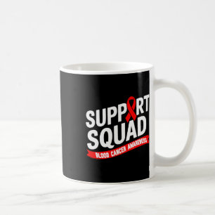 Support Squad Blood Cancer Awareness Month Red Rib Coffee Mug