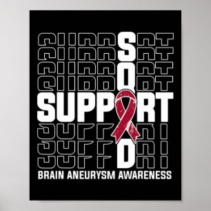 Support Squad Brain Aneurysm Awareness 1 Poster