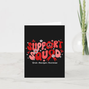 Support Squad Brain Aneurysm Awareness Card