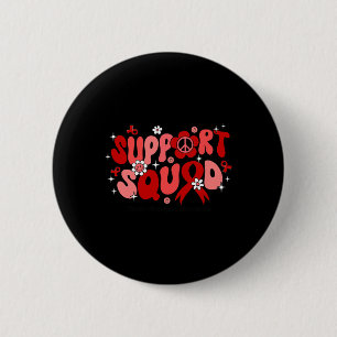 Support Squad Brain Aneurysm Awareness Gifts 6 Cm Round Badge