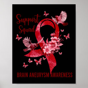 Support Squad Brain Aneurysm Awareness Poster