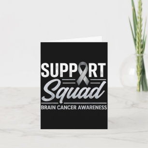 Support squad brain cancer awareness brain tumour card
