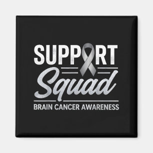 Support squad brain cancer awareness brain tumour magnet
