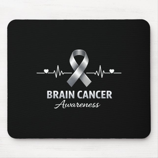 Support squad brain cancer awareness brain tumour mouse mat (Front)