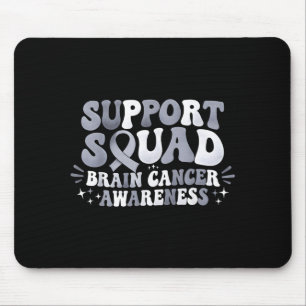 Support squad brain cancer awareness brain tumour mouse mat