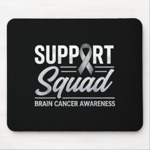 Support squad brain cancer awareness brain tumour mouse mat