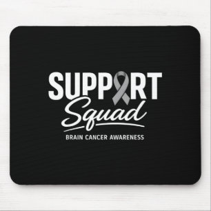 Support squad brain cancer awareness brain tumour mouse mat