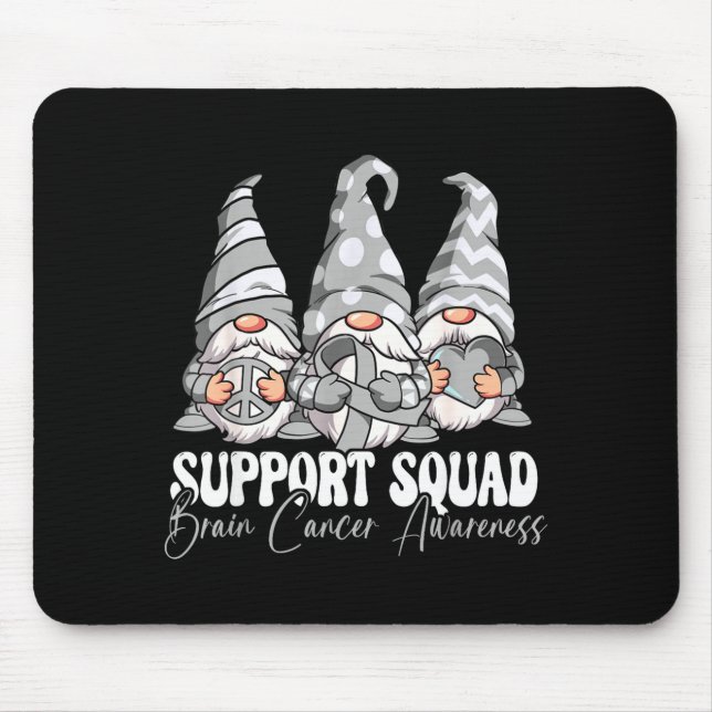 Support Squad Brain Cancer Awareness Mouse Mat (Front)