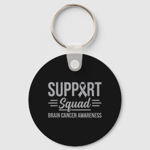 Support Squad Brain Tumour Awareness Brain Cancer Key Ring