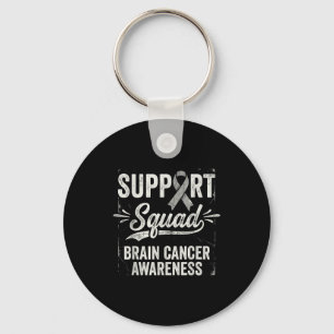 Support squad brain tumour awareness brain cancer  key ring