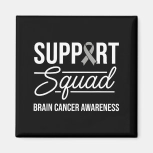 Support squad brain tumour awareness brain cancer  magnet