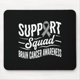 Support squad brain tumour awareness brain cancer mouse mat