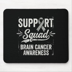 Support squad brain tumour awareness brain cancer mouse mat