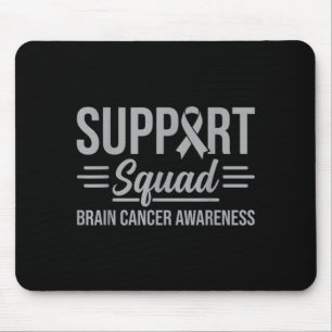 Support squad brain tumour awareness brain cancer mouse mat