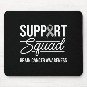 Support squad brain tumour awareness brain cancer mouse mat