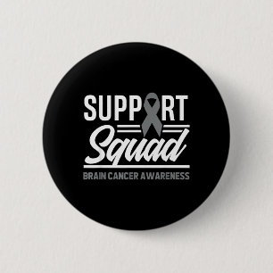 Support Squad Brain Tumour Support Brain Cancer 6 Cm Round Badge