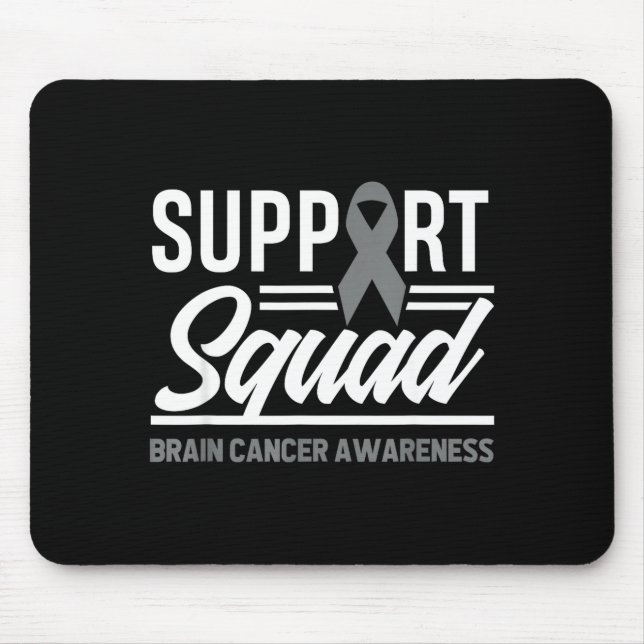 Support Squad Brain Tumour Support Brain Cancer Mouse Mat (Front)