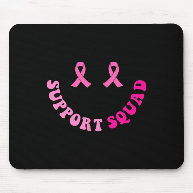 Support Squad Breast Cancer Awareness 2 Sided  Mouse Mat (Front)