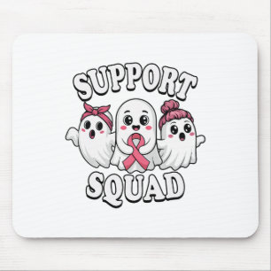 Support Squad Breast Cancer Awareness Cute Ghosts Mouse Mat