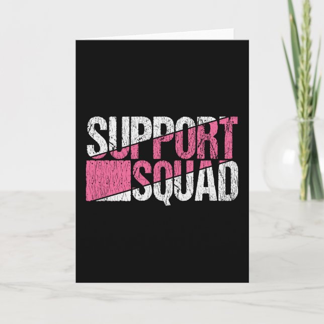 Support Squad Breast Cancer Awareness Family Card (Front)