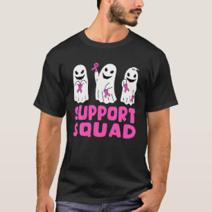 Support Squad Breast Cancer Awareness Ghost Pink R T-Shirt